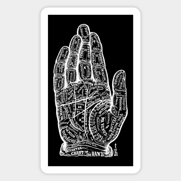 Read My Palm v2 Magnet by LefTEE Designs